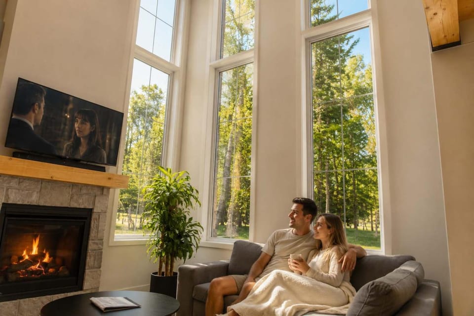 Spa & Lake - Orphee Chalet in Quebec