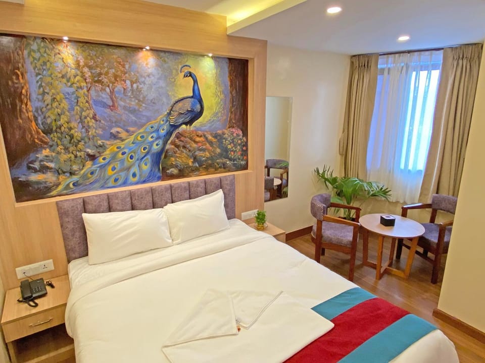 Bed, Living room, Decorative detail, Seating area, Bedroom