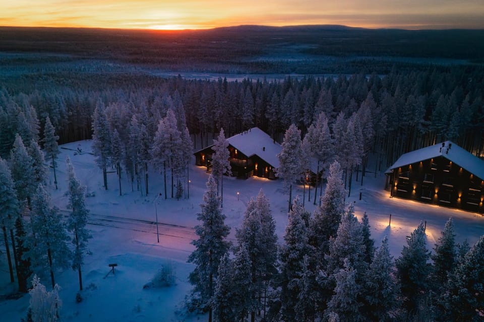Property building, Neighbourhood, Natural landscape, Bird's eye view, Winter