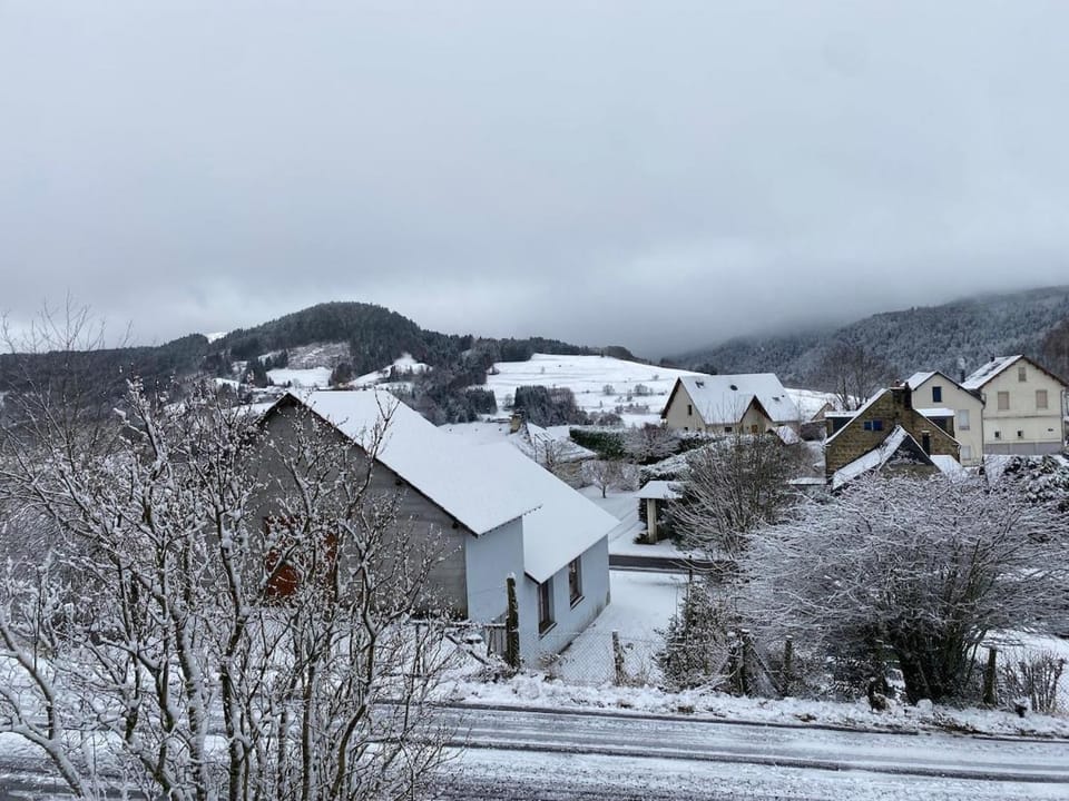 Natural landscape, Winter, Mountain view