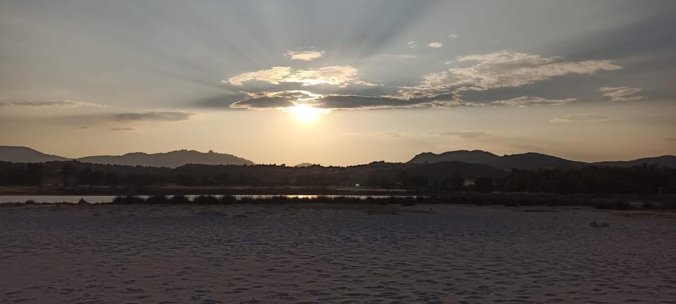 Nearby landmark, Natural landscape, Beach, Mountain view, Sunset