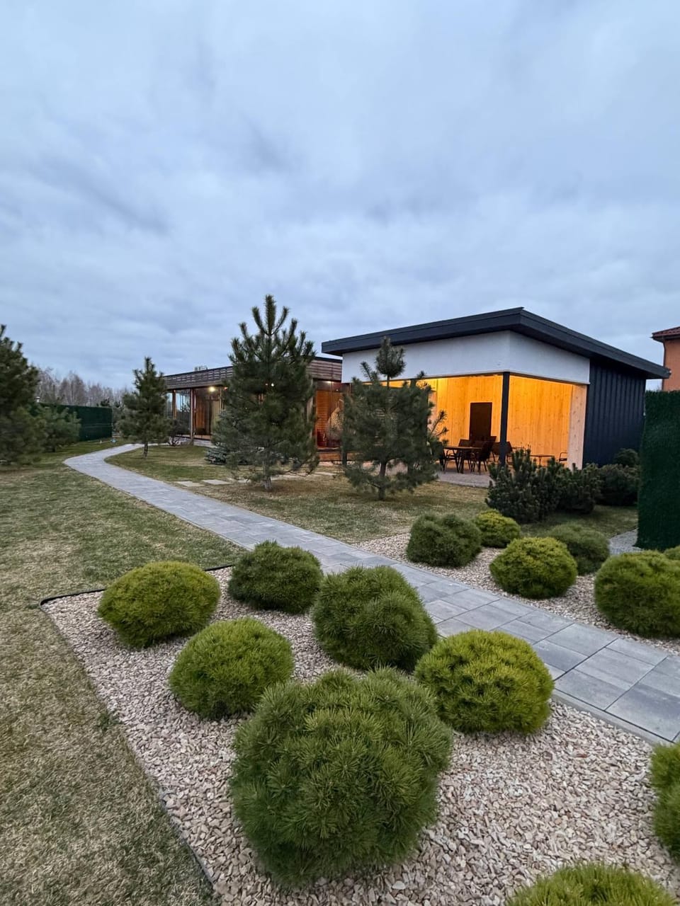 Property building, Natural landscape, Garden view