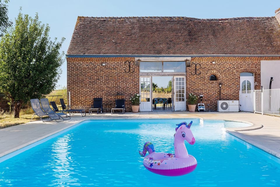 Property building, Living room, Swimming pool