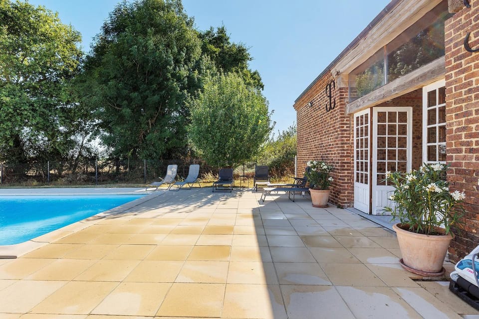 Property building, Living room, Swimming pool