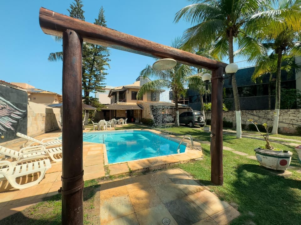 Property building, Patio, Spring, Day, Natural landscape, Garden, Garden view, Pool view, Swimming pool, sunbed