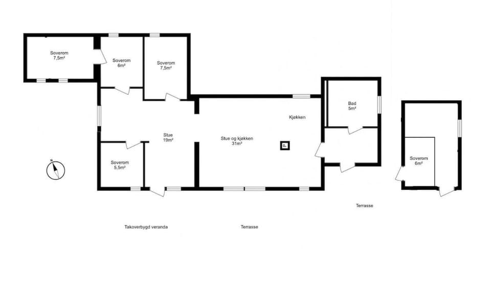 Trivelig hytte med innlagt strøm og vann Perfekt for familietur Bilveg helt frem House in Trondelag