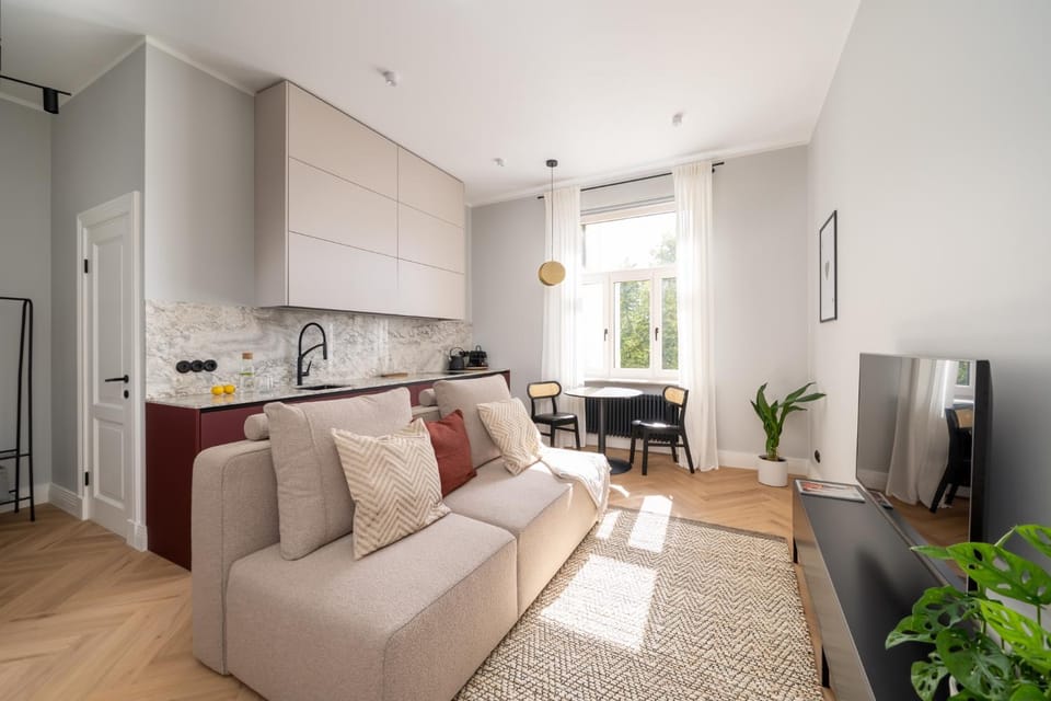 Kitchen or kitchenette, Living room, Bedroom
