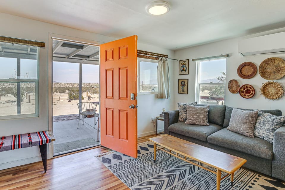 Boho Bungalow w/ Hot Tub: 16 Mi to Joshua Tree NP House in Twentynine Palms