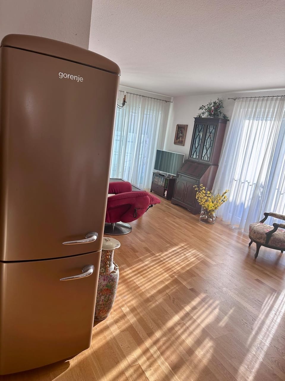 Kitchen or kitchenette, Living room
