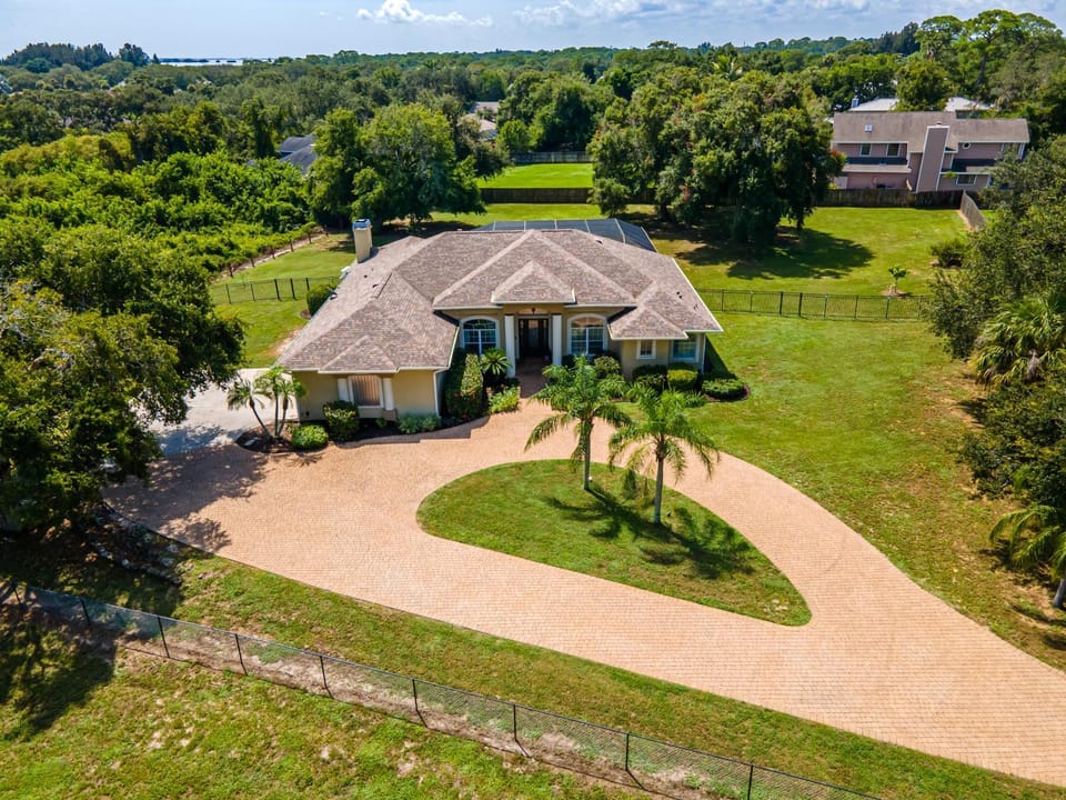 Property building, Natural landscape, Bird's eye view