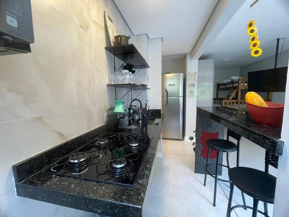 Sala Living Frente a Praia Apartment in Santos
