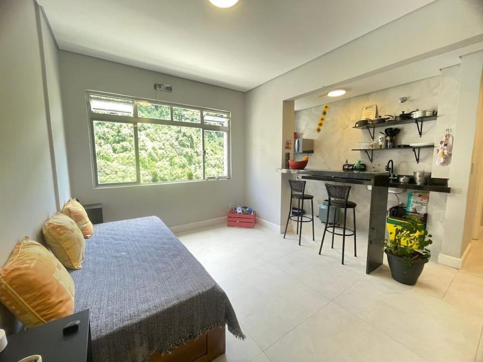 Sala Living Frente a Praia Apartment in Santos