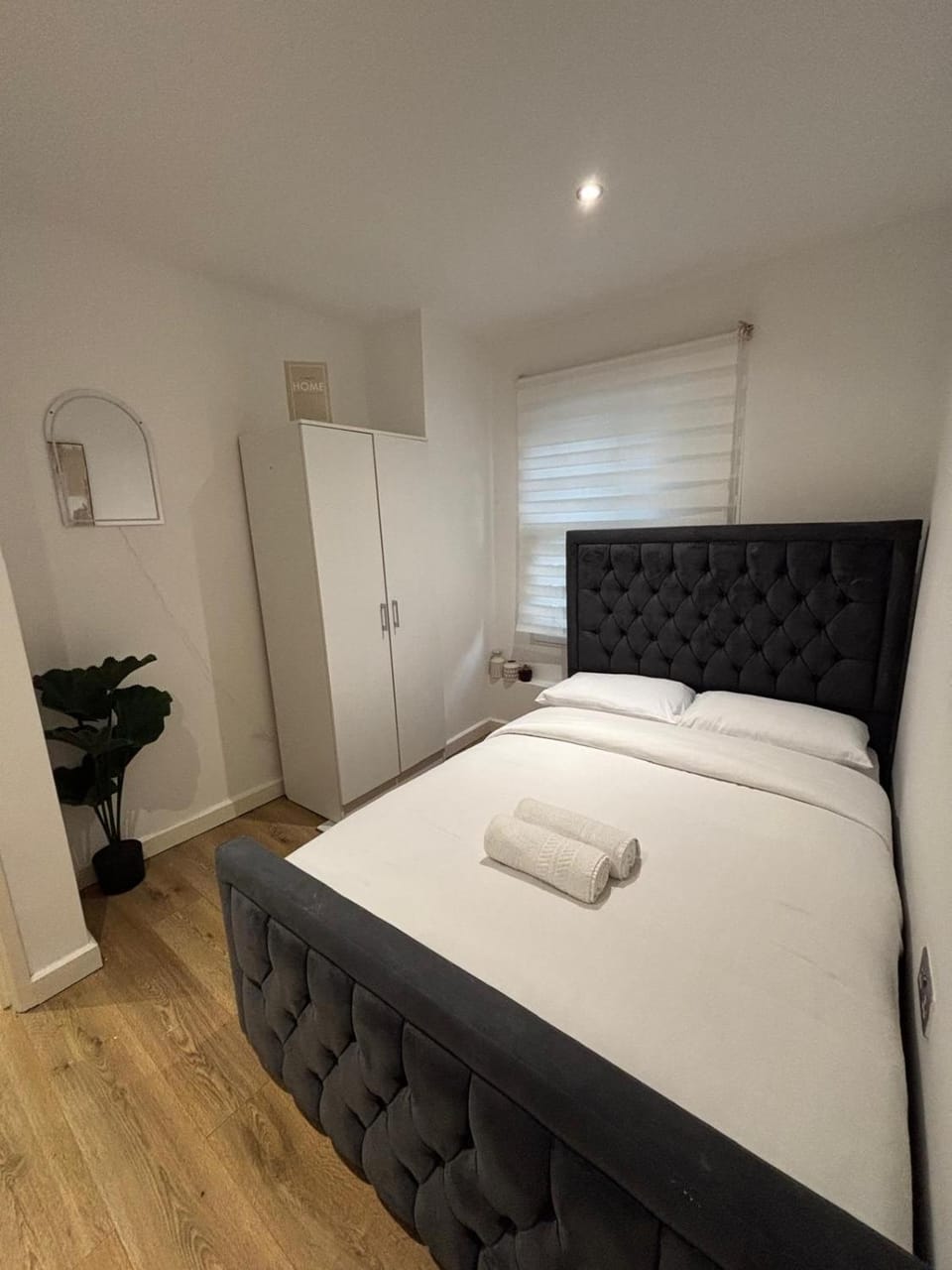 Bed, Photo of the whole room, Bedroom, towels, wardrobe