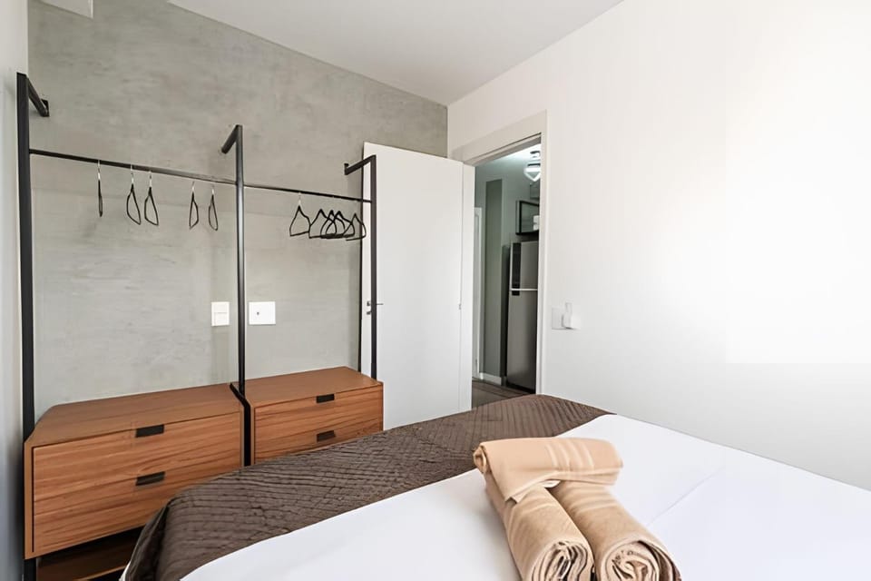 Apto Novo no Centro c/ Vista - Até 4 Pessoas Apartment in Sao Paulo City
