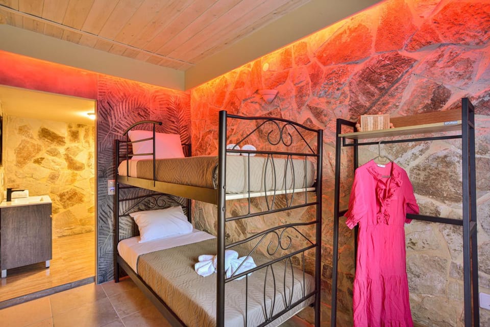 Bed, Bathroom, towels