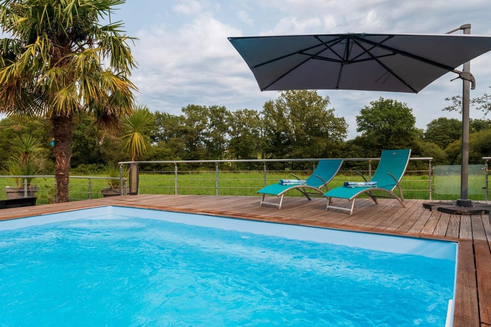 Property building, Living room, Swimming pool