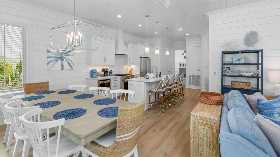 Dreamy Accessible Family Home for 12 with Elevator Access Balcony Fire Pit Community Pool Boat Dock House in Orange Beach