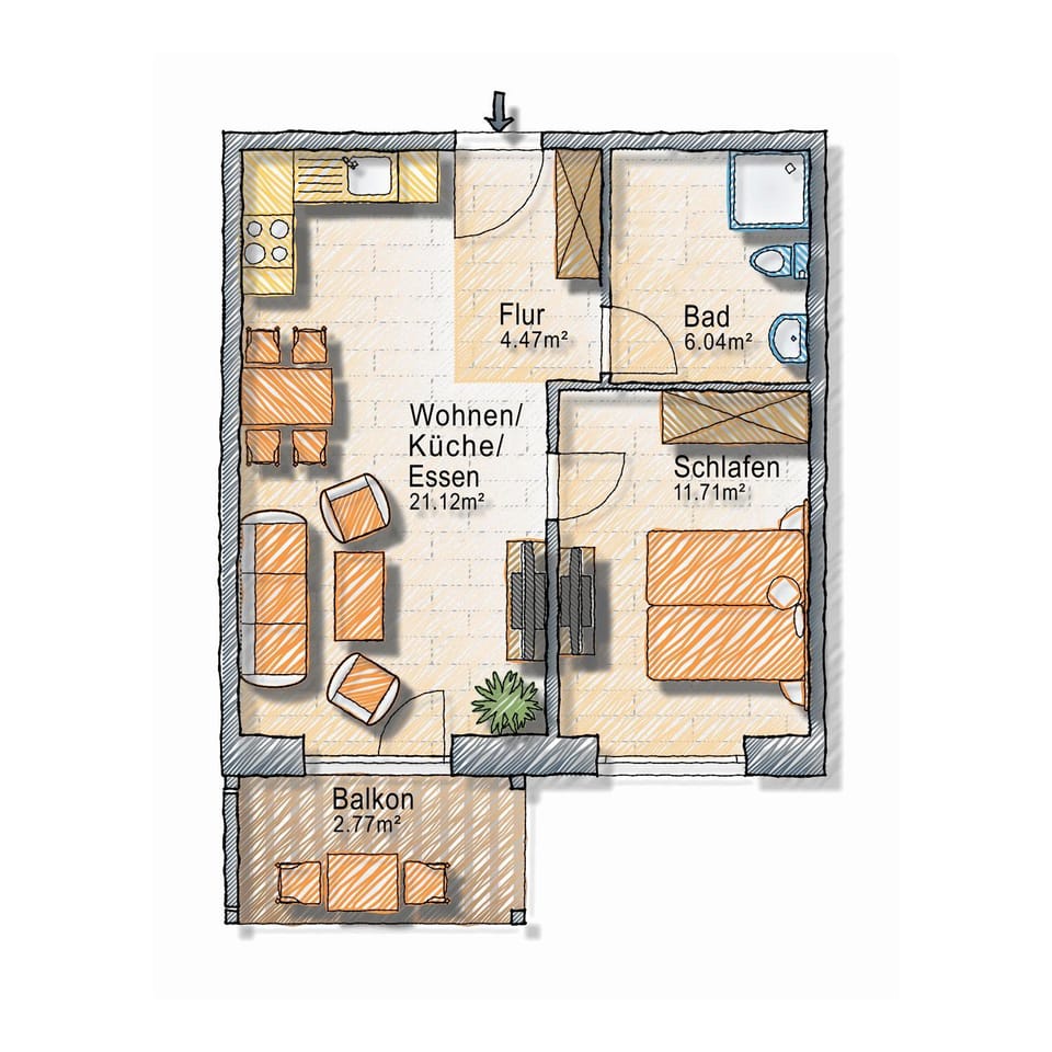 Comfort One Bedroom Apartment in Heiligenhafen