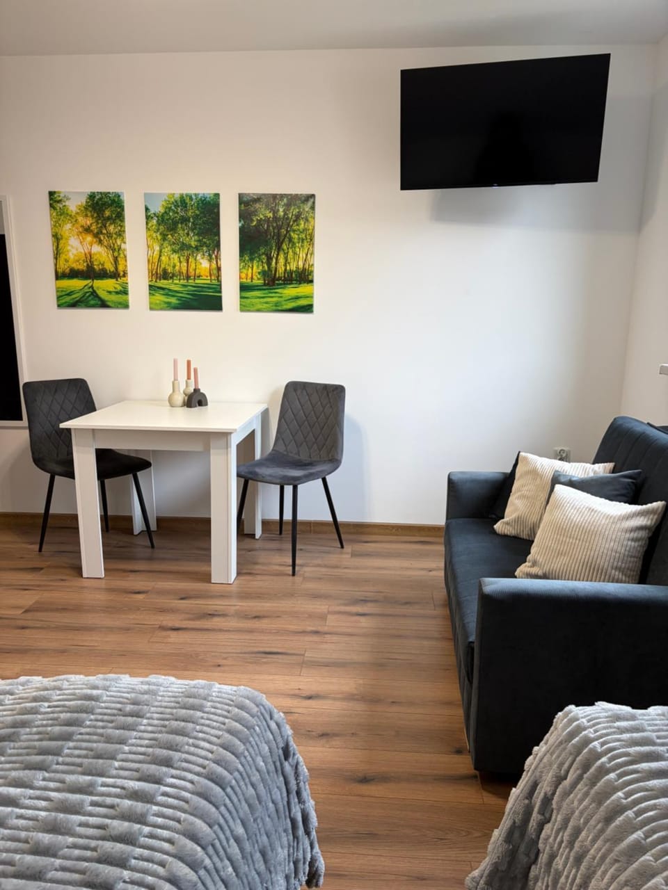 Bed, TV and multimedia, Photo of the whole room, Seating area, Bedroom