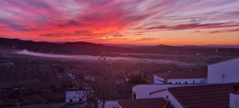 Natural landscape, Mountain view, Sunrise, Sunset