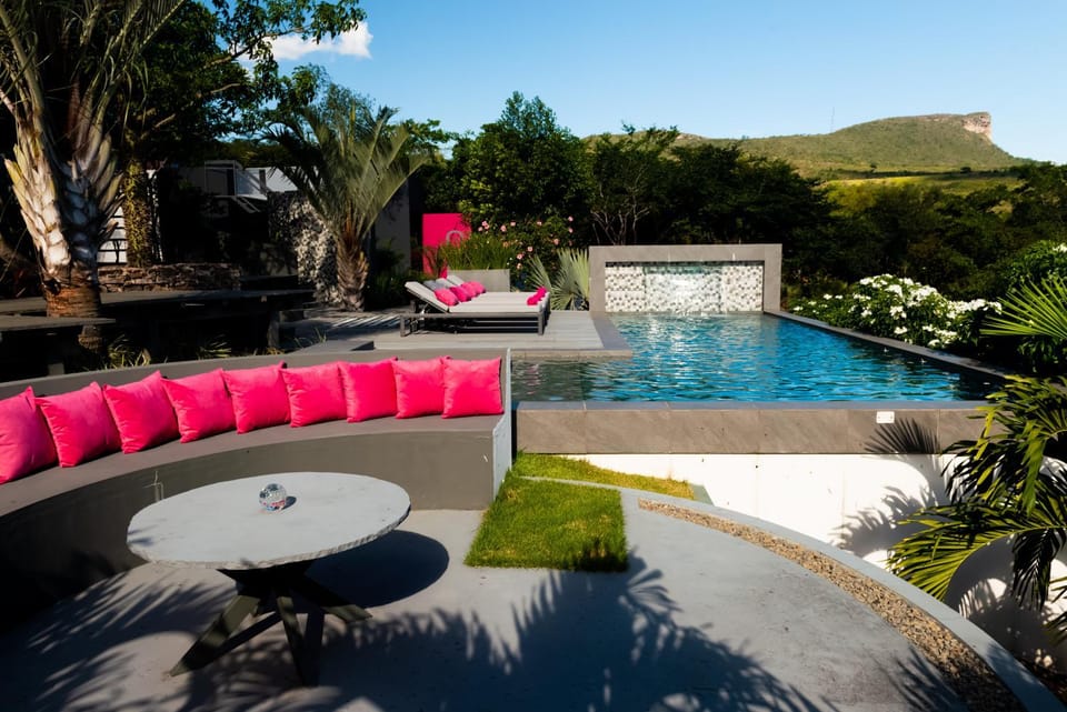 Natural landscape, Mountain view, Pool view, Swimming pool