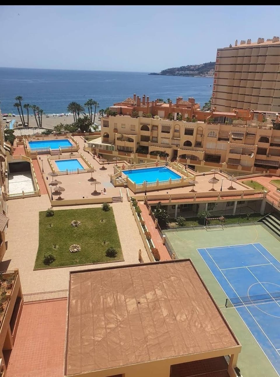 Garden, Tennis court, Sea view