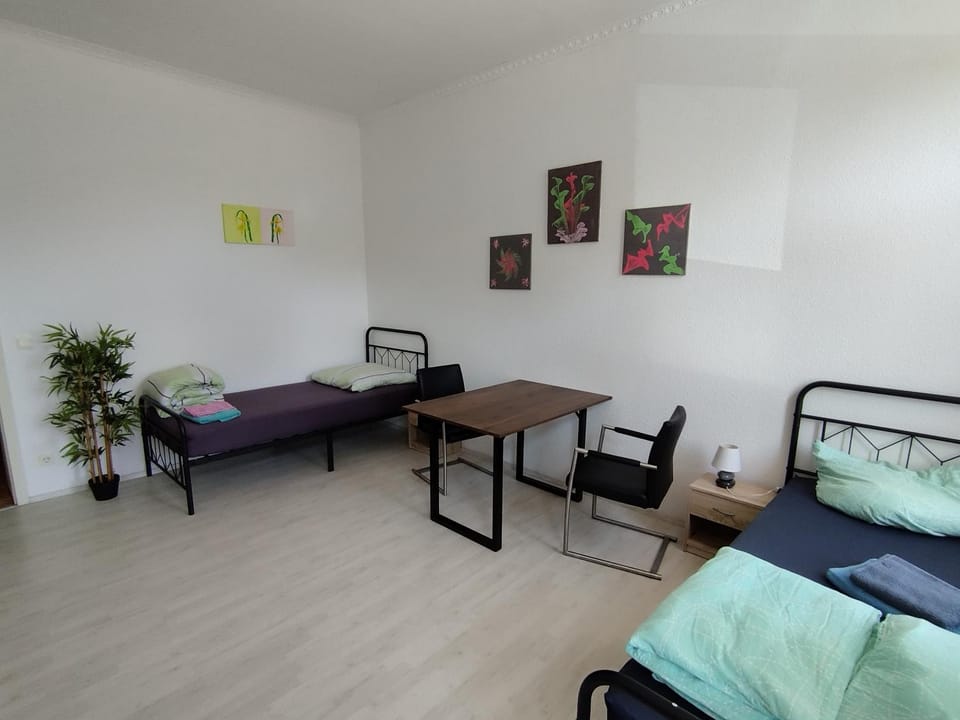 Bed, Living room, Photo of the whole room, Seating area, Bedroom