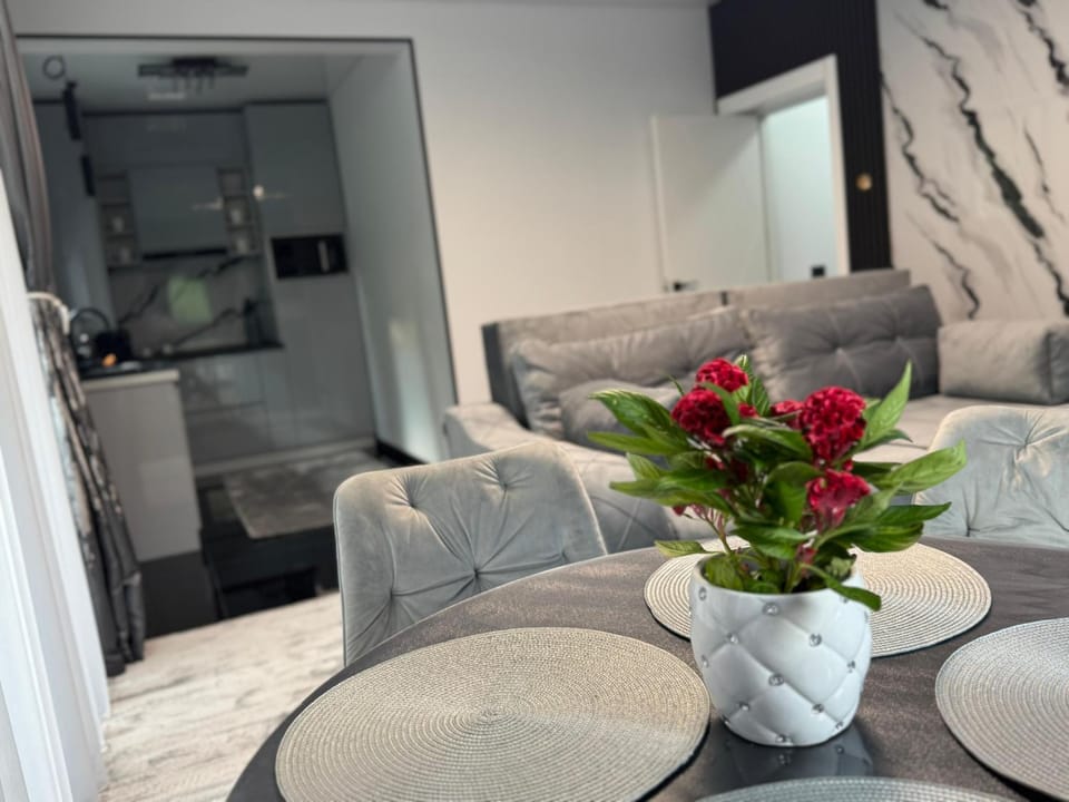Kitchen or kitchenette, Living room, Seating area
