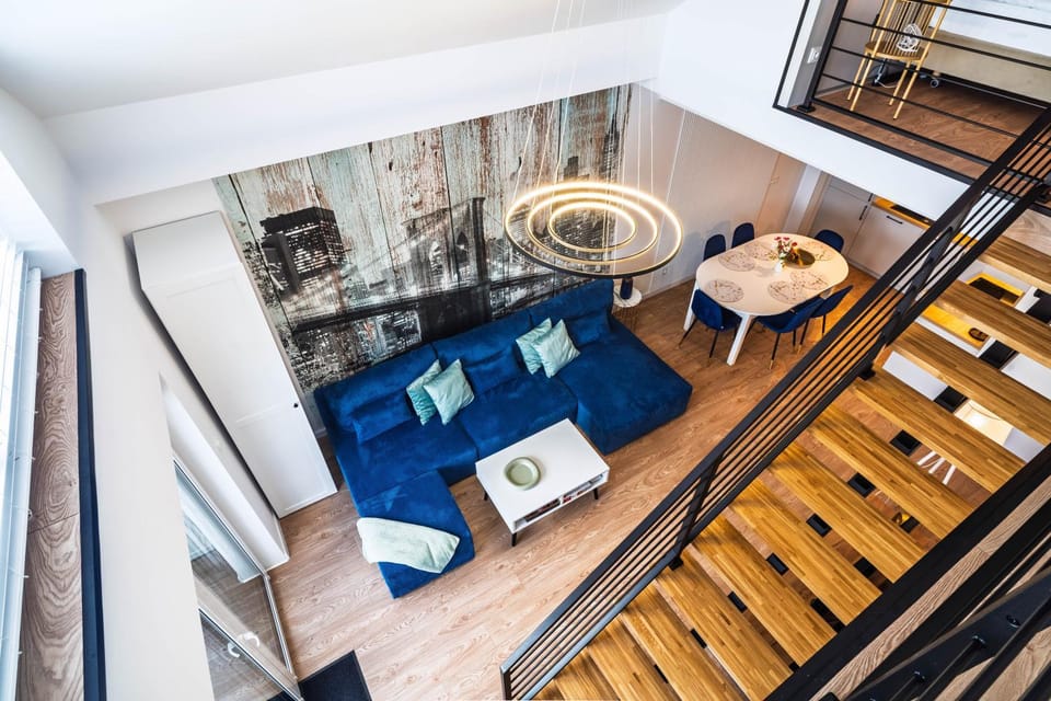 Apartament New York z antresolą w West Łeba Morze Apartamentów Apartment in Leba