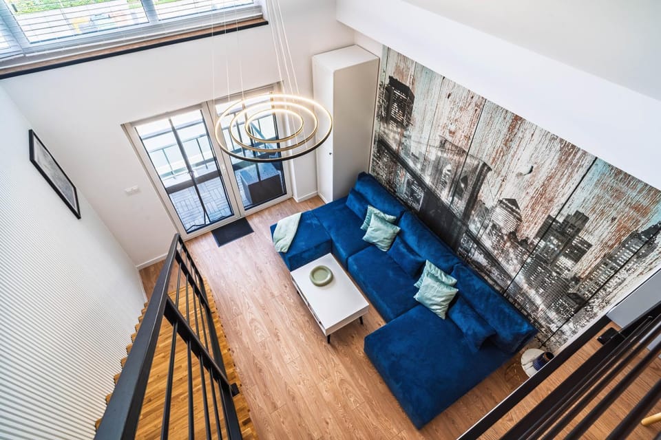 Apartament New York z antresolą w West Łeba Morze Apartamentów Apartment in Leba