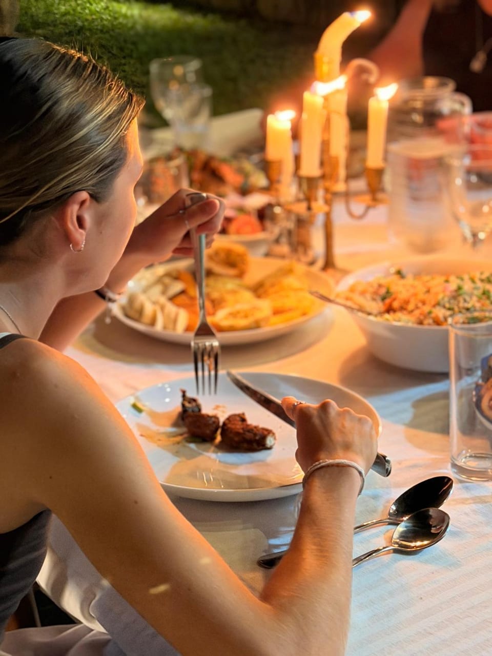 Dinner, group of guests