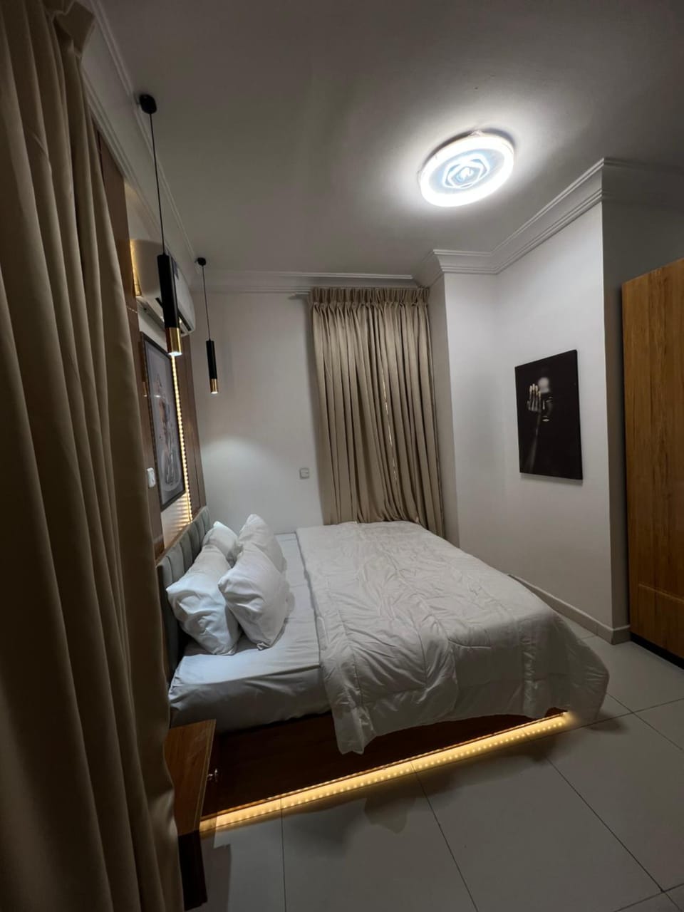 Bed, Bedroom, wardrobe