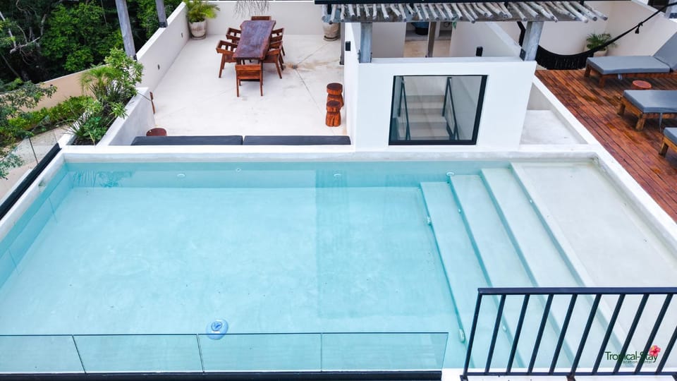 La Linda Luxury Two Story Apartment Huge Terrace Next to the Pool Apartment in State of Quintana Roo