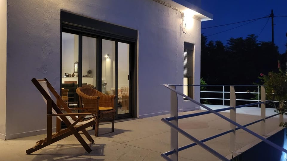 Patio, Night, Natural landscape, View (from property/room), Balcony/Terrace, Seating area