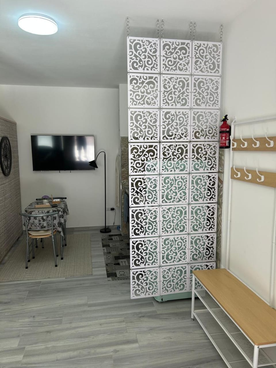 Living room, kitchen