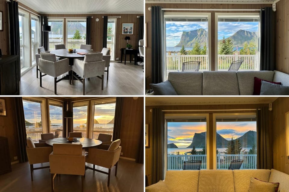 Natural landscape, View (from property/room), Living room, Seating area, Dining area