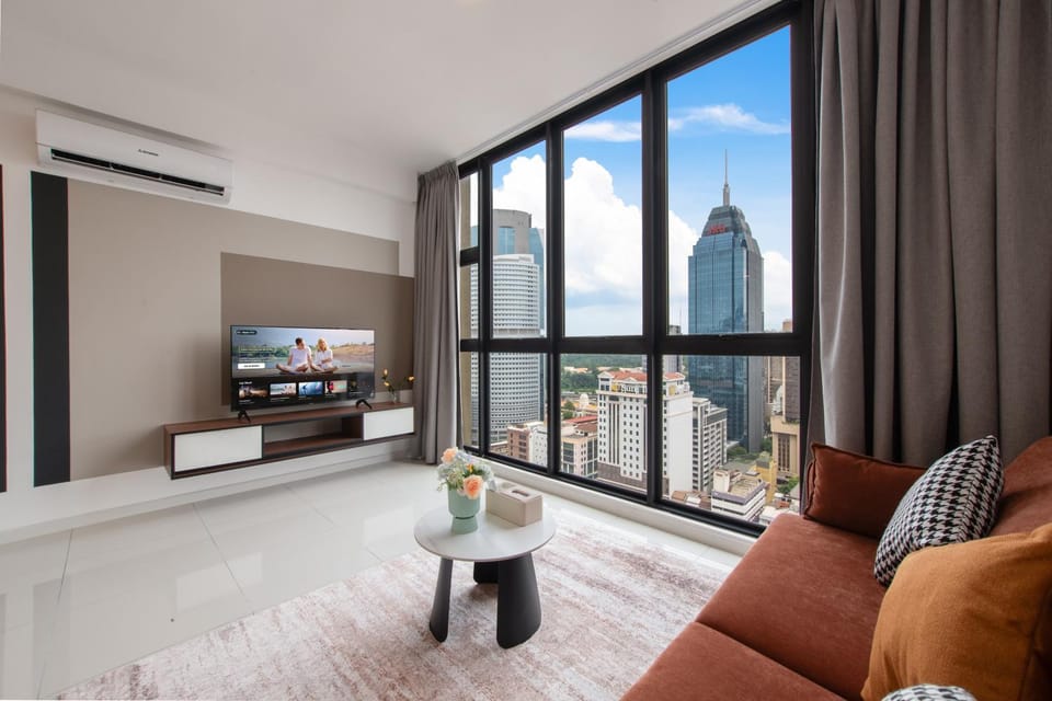 Living room, City view