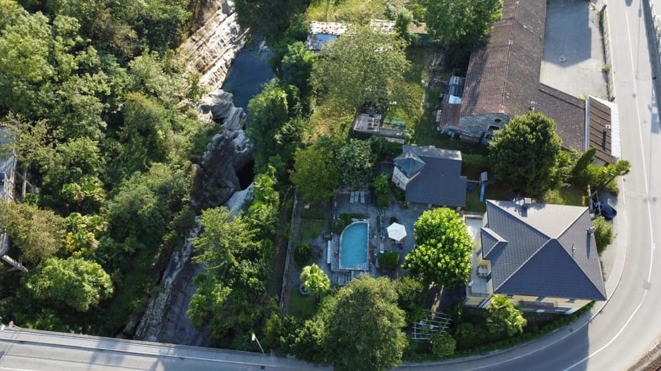 Day, Bird's eye view, Garden