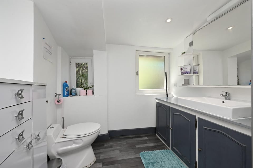 Bathroom, Living room