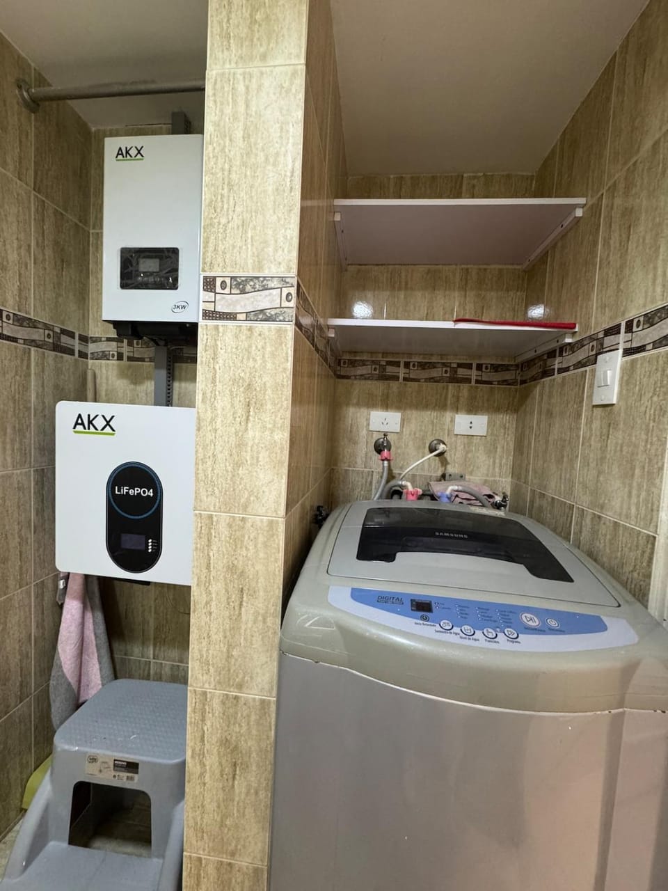 Bathroom, washing machine