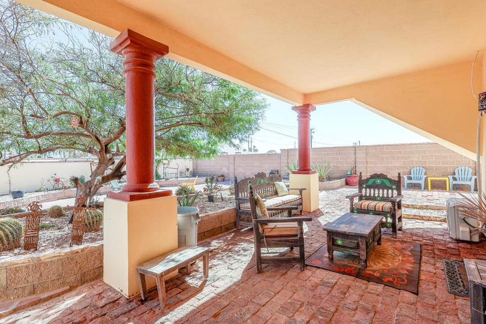 Patio, Seating area, Garden view