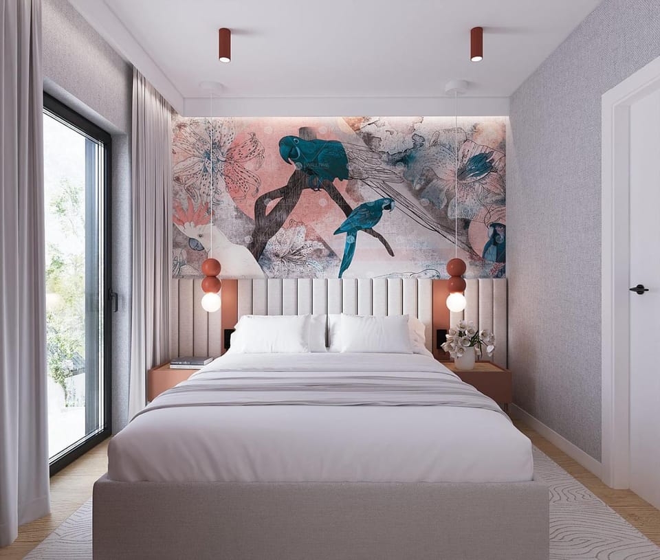 Photo of the whole room, Bedroom
