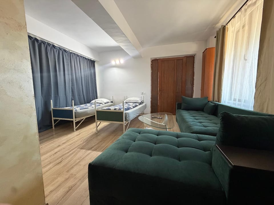 Bed, Living room, Photo of the whole room, Seating area, Bedroom
