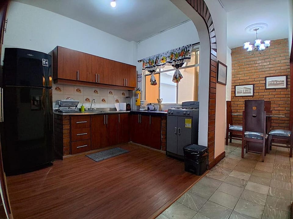 Kitchen or kitchenette, stove, kitchen
