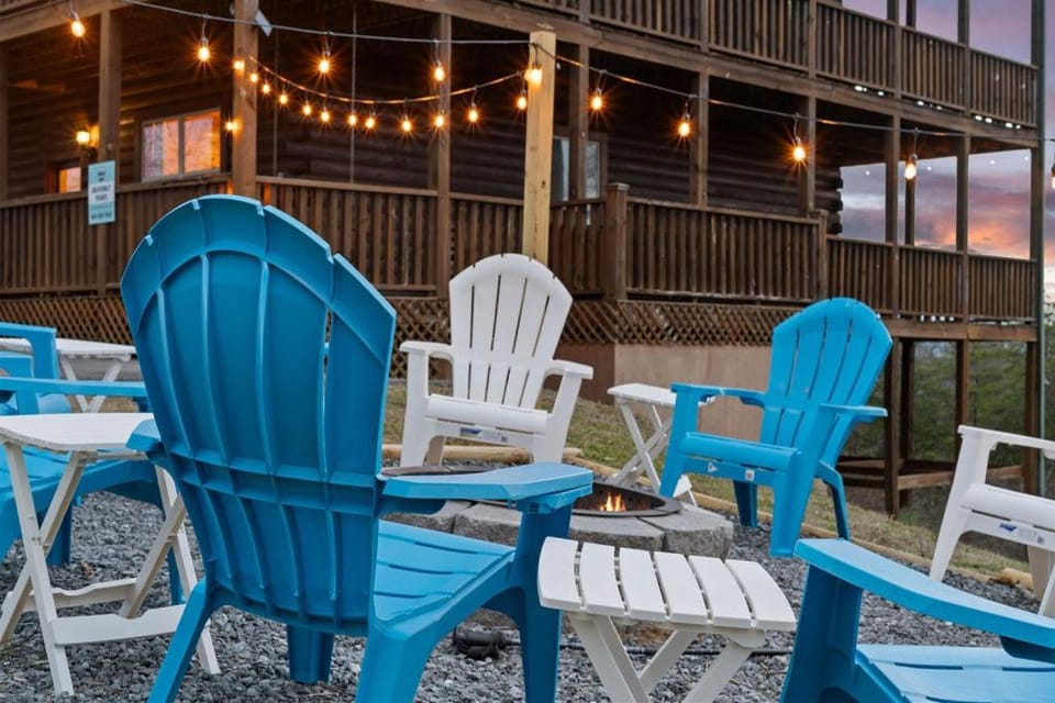 Patio, Garden, Seating area, Sunset