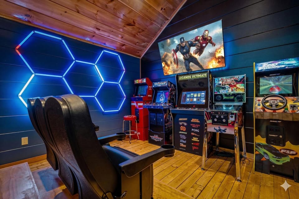 Night, Game Room, Seating area, Entertainment