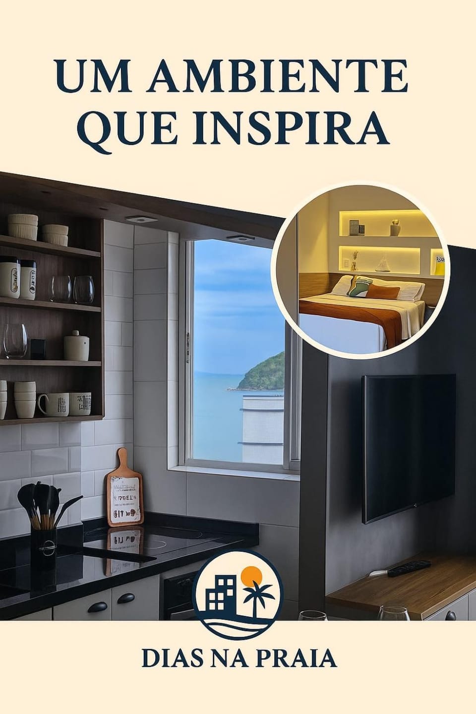 Property logo or sign, Kitchen or kitchenette, Decorative detail, Beach, Sea view