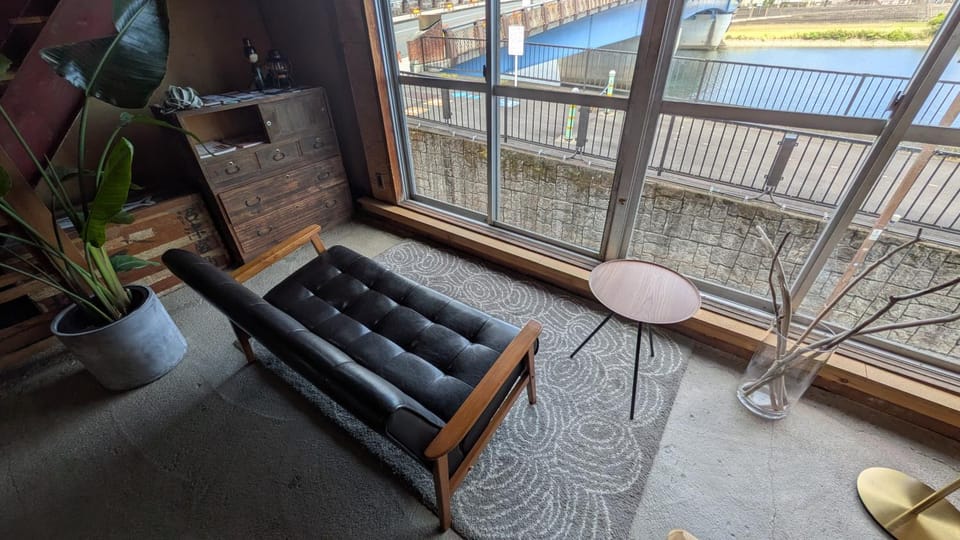 Natural landscape, View (from property/room), Living room, River view