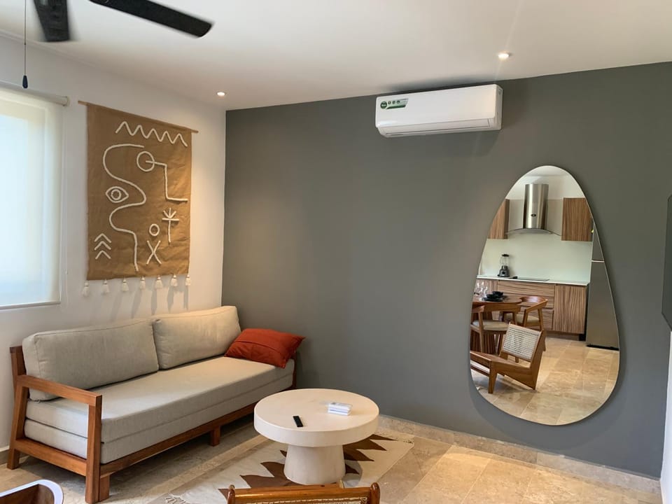 Living room, air conditioner