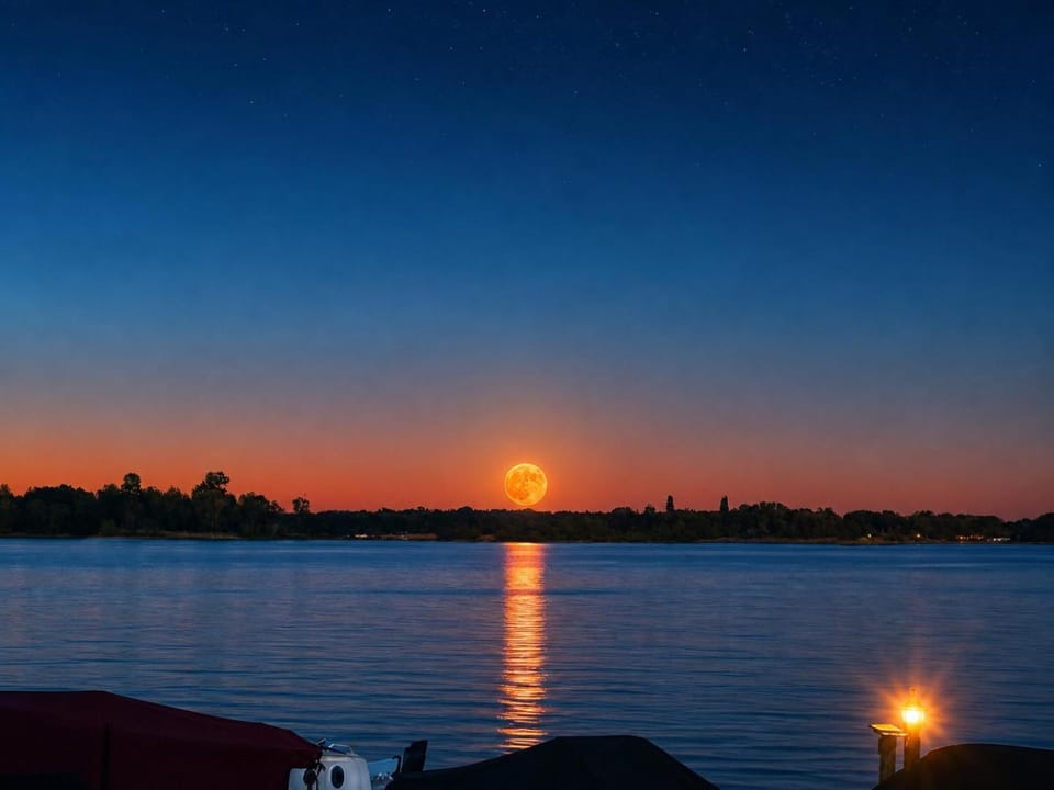 Natural landscape, Lake view, River view, Sunrise